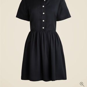 Jcrew collection Elegant Black Button-Up Dress